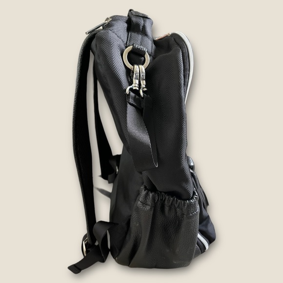 Itzy‎ Ritzy Leather Large Diaper Backpack Bag Travel Black 15" Inch PLEASE READ! - Picture 7 of 12